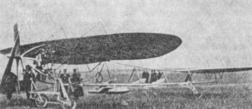 Samolot Brzeskiego Aquila w wersji trzymiejscowej w Wiedniu we wrzeniu 1910 roku