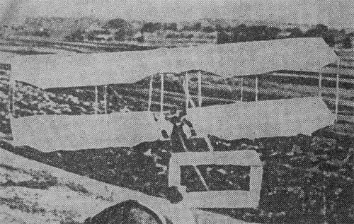 Szybowiec podczas lotw w Klarysewie w 1912 roku