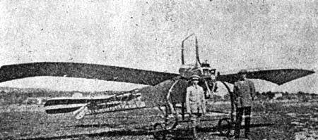 Samolot Kassa Ery I prbowany w Nicei w lecie w 1911 roku