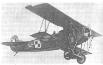 Fokker D.VII (nr 530/18) pilotowany 11 maja 1921 roku nad lotniskiem Pozna awica przez chor. Rutkowskiego
