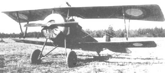 Nieuport 16C1 z II Polskiego Oddziau Awiacyjnego w Jassach