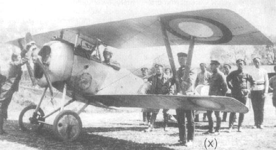 Nieuport 23C1 (nr 2731) z I Polskiego Oddziau Awiacyjnego II KP w Kamiecu Podolskim. W kabinie por.pil.Stanisaw Pawlu