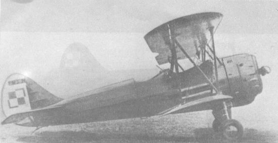 Prototyp samolotu PWS-26 podczas prb w ITL latem 1936 roku